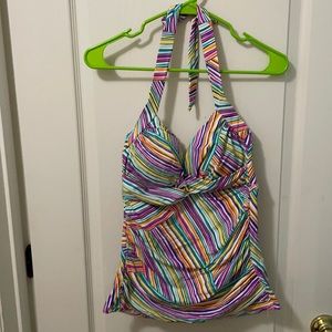 Anne Cole stripe tankini size 34D